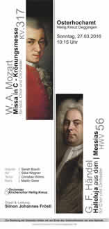 OSTERHOCHAMT Sonntag, 27. März 2016, 10.15 Uhr, Kirche Heilig Kreuz Deggingen